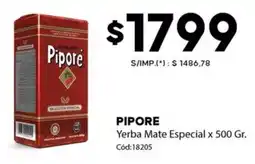 Diarco Pipore yerba mate especial oferta