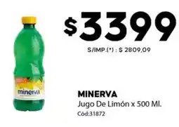 Diarco Minerva jugo de limón oferta