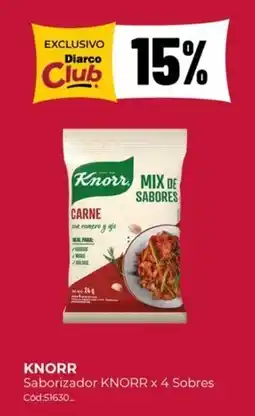 Diarco Knorr saborizador oferta