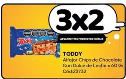 Diarco Toddy alfajor chips de chocolate con dulce de leche oferta