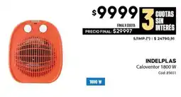 Diarco Indelplas caloventor 1800 w oferta