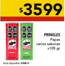 Nini Mayorista Pringles papas varios sabores oferta