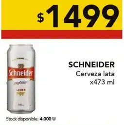 Nini Mayorista Schneider cerveza lata oferta