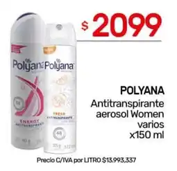 Nini Mayorista Polyana antitranspirante aerosol women varios oferta
