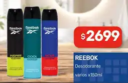 Nini Mayorista Reebok desodorante oferta