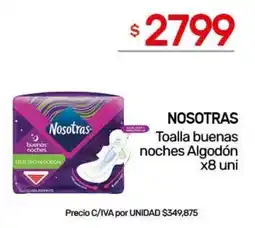 Nini Mayorista Nosotras toalla buenas noches algodón oferta