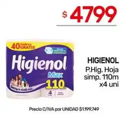 Nini Mayorista Higienol hoja simp oferta
