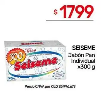 Nini Mayorista Seiseme jabón pan individual oferta