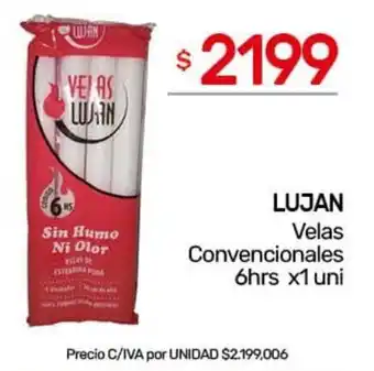 Nini Mayorista Lujan velas convencionales oferta