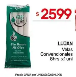 Nini Mayorista Lujan velas convencionales oferta