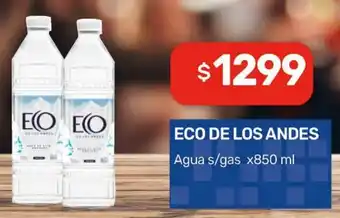 Nini Mayorista Eco de los andes agua s/gas oferta