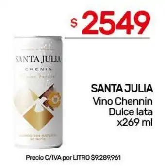 Nini Mayorista Santa julia vino chennin dulce lata oferta