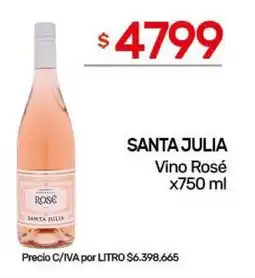 Nini Mayorista Santa julia vino rosé oferta