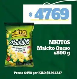 Nini Mayorista Nikitos maicito queso oferta