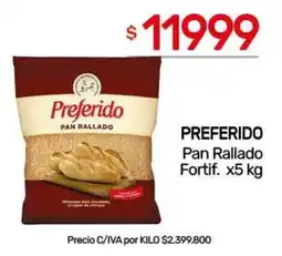 Nini Mayorista Preferido pan rallado oferta