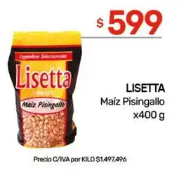 Nini Mayorista Lisetta maiz pisingallo oferta