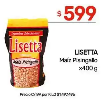 Nini Mayorista Lisetta maiz pisingallo oferta