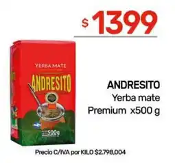 Nini Mayorista Andresito yerba mate premium oferta