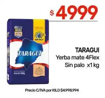 Nini Mayorista Taragui yerba mate 4Flex oferta