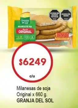 Nini Mayorista Granja del sol milanesas de soja original oferta