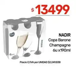 Nini Mayorista Nadir copa barone champagne oferta