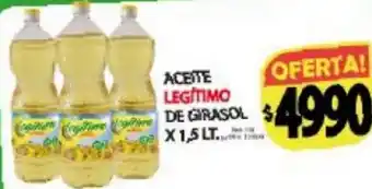 Supermercados Caracol Legítimo aceite de girasol oferta