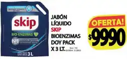 Supermercados Caracol Skip jabón líquido bioenzimas oferta