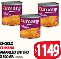 Supermercados Caracol Cumaná choclo amarillo entero oferta