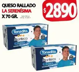 Supermercados Caracol Tonadita queso rallado oferta