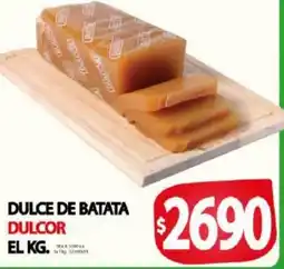 Supermercados Caracol Dulcor dulce de batata el oferta