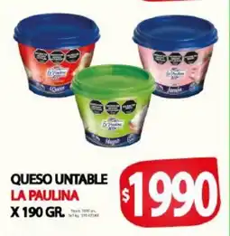 Supermercados Caracol La paulina queso untable oferta