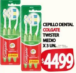 Supermercados Caracol Colgate cepillo dental twister medio oferta