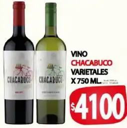 Supermercados Caracol Chacabuco vino varietales oferta