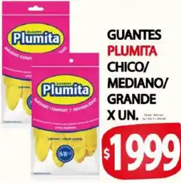 Supermercados Caracol Plumita guantes oferta