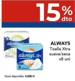 Nini Mayorista Always toalla xtra suave/seca oferta