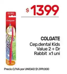 Nini Mayorista Colgate cep.dental kids value 2 + dr rabbit oferta