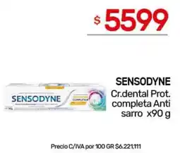 Nini Mayorista Sensodyne cr.dental prot. completa anti sarro oferta