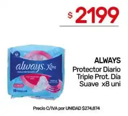 Nini Mayorista Always protector diario triple prot. día suave oferta