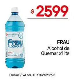 Nini Mayorista Frau alcohol de quemar oferta