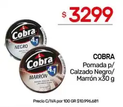 Nini Mayorista Cobra pomada p/ calzado negro/ marrón oferta