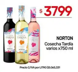 Nini Mayorista Norton cosecha tardía oferta