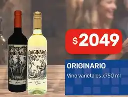 Nini Mayorista Originario vino varietales oferta