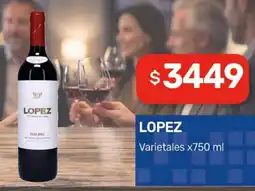 Nini Mayorista Lopez varietales oferta