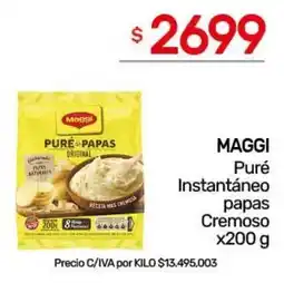 Nini Mayorista Maggi puré de papas instantáneo cremoso oferta