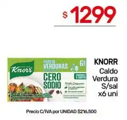 Nini Mayorista Knorr caldo de verduras cero sodio oferta