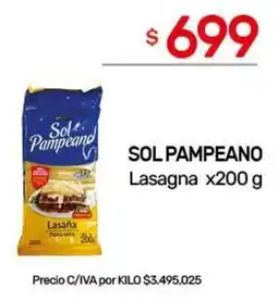Nini Mayorista Sol pampeano lasagna oferta