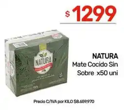 Nini Mayorista Natura mate cocido sin sobre oferta