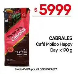 Nini Mayorista Cabralés café molido happy day oferta