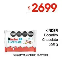 Nini Mayorista Kinder bocadito chocolate oferta