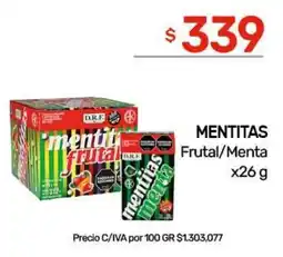 Nini Mayorista Mentitas frutal/menta oferta